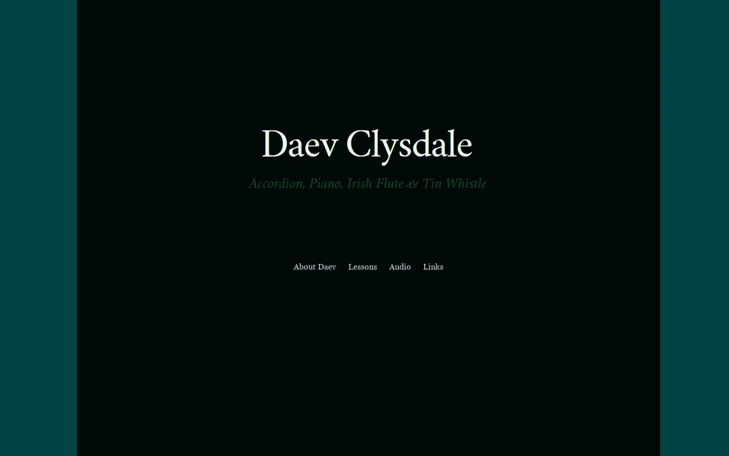 Daev Clysdale 首页截图