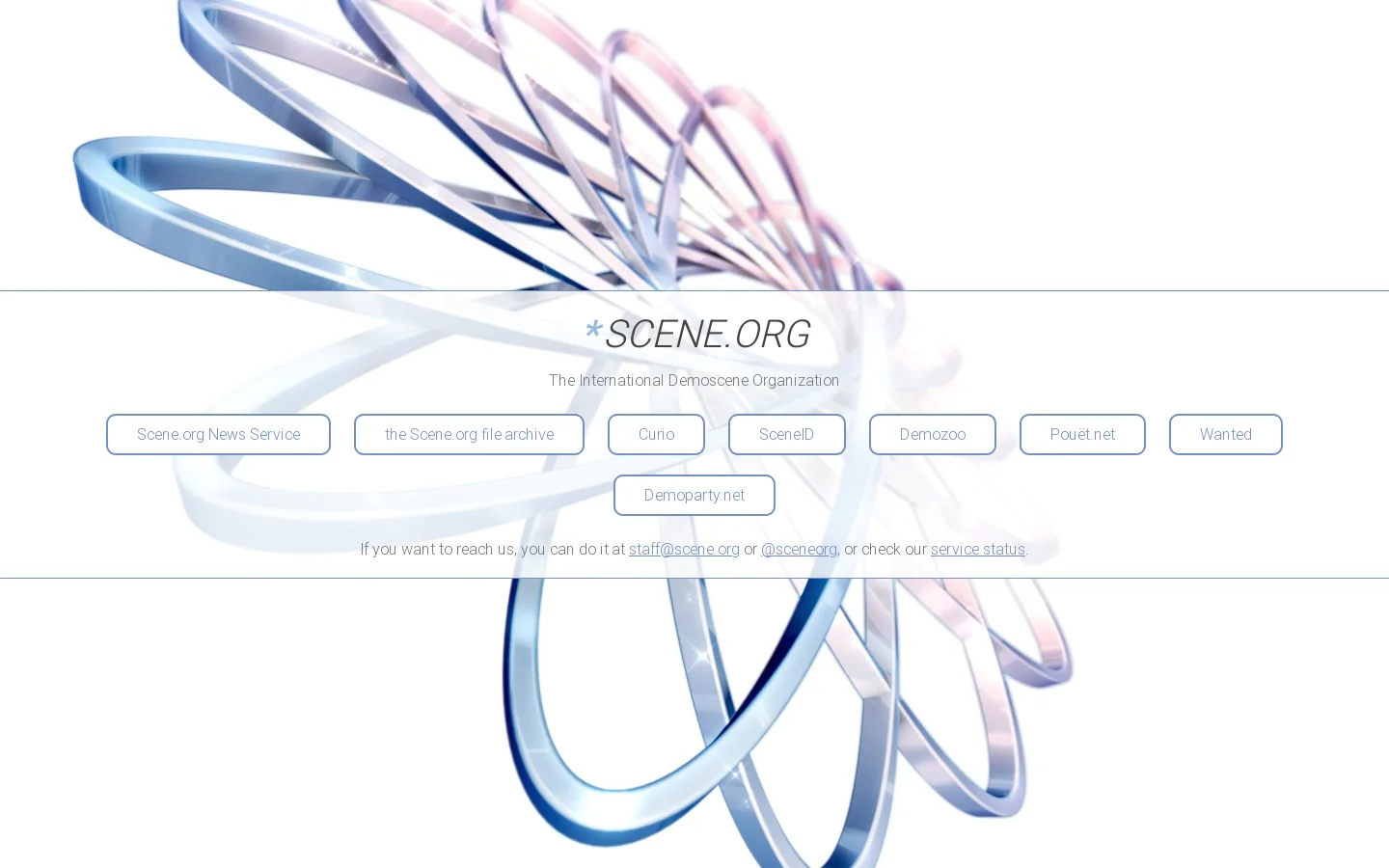 SCENE.ORG 首页截图