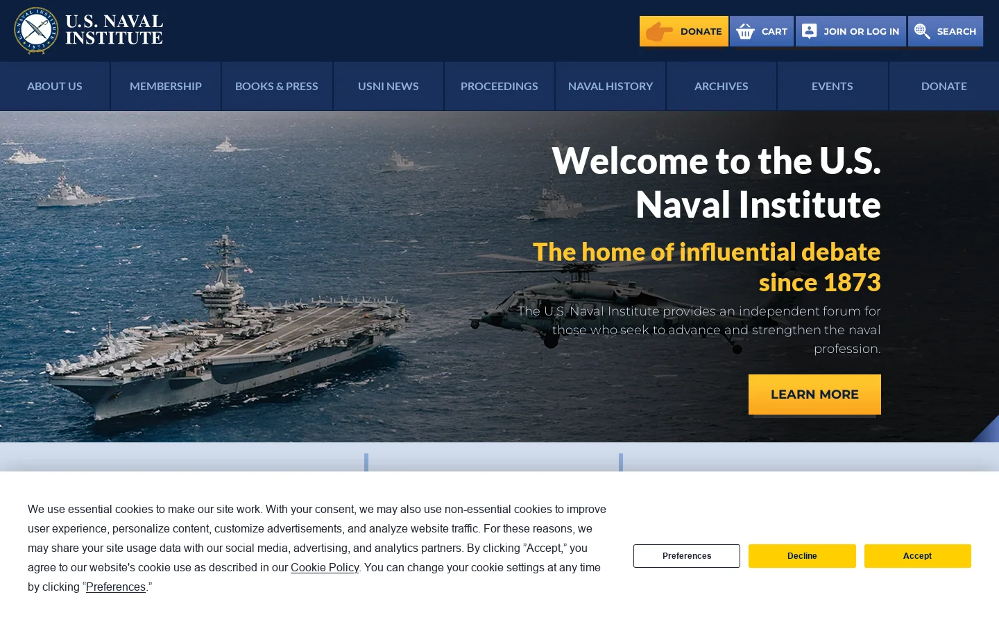 usni.org 首页截图