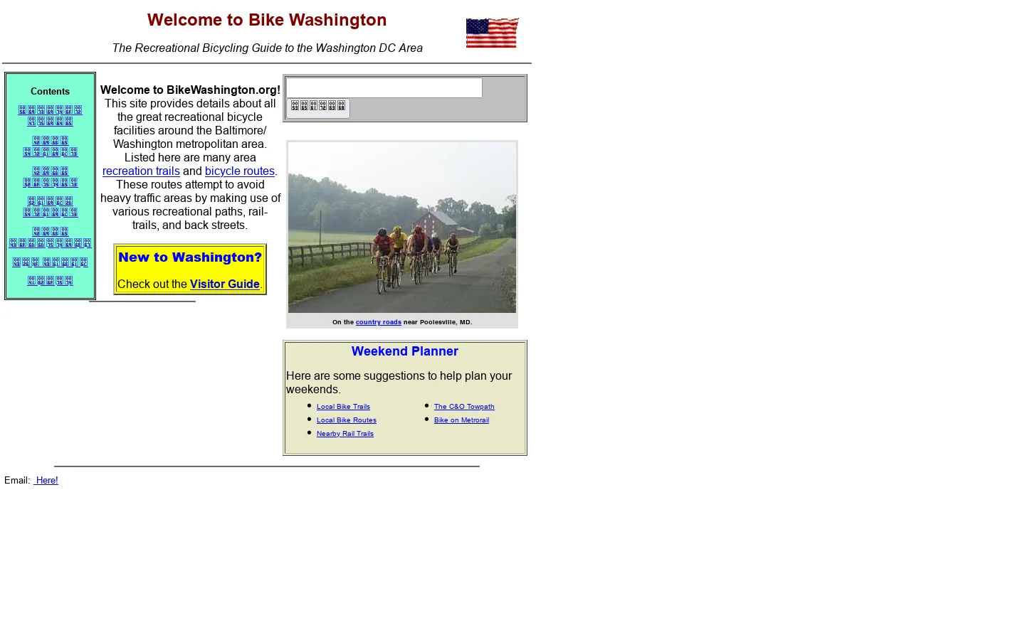 Bike Washington 首页截图