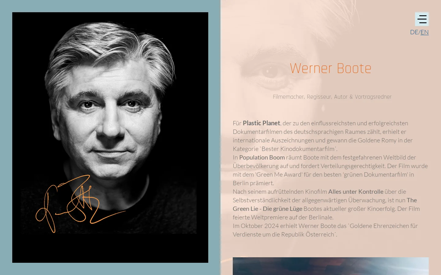 Werner Boote Webseite 首页截图
