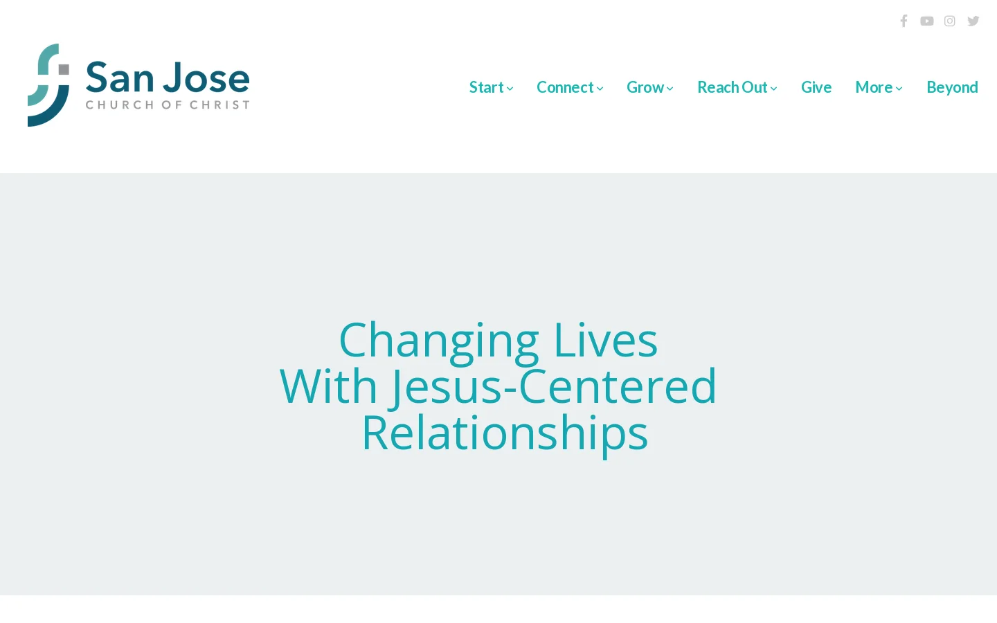 San Jose Church of Christ 首页截图