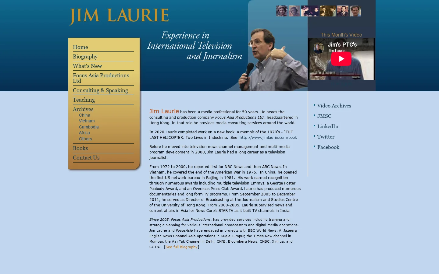 JIM LAURIE 首页截图