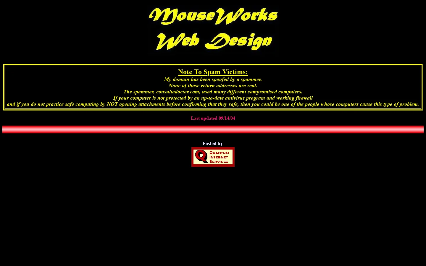 MouseWorks Web Design 首页截图