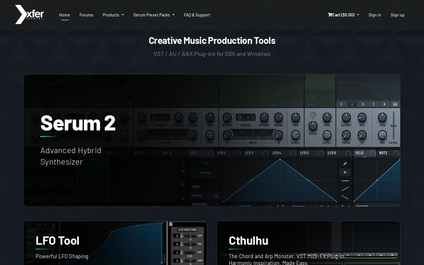 XferRecords.com 首页截图