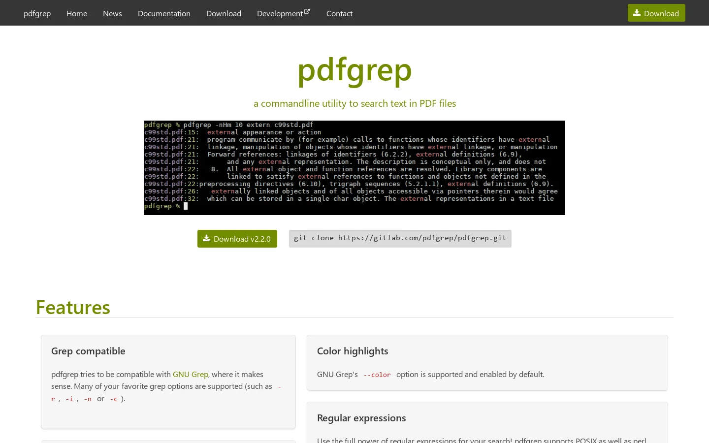 pdfgrep 首页截图