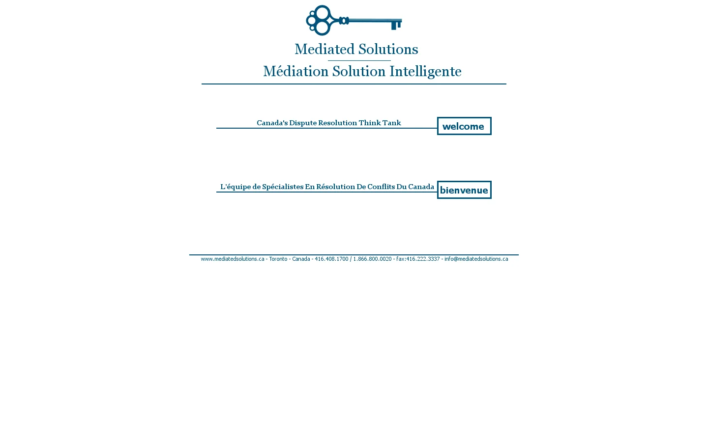 Mediated Solutions 首页截图