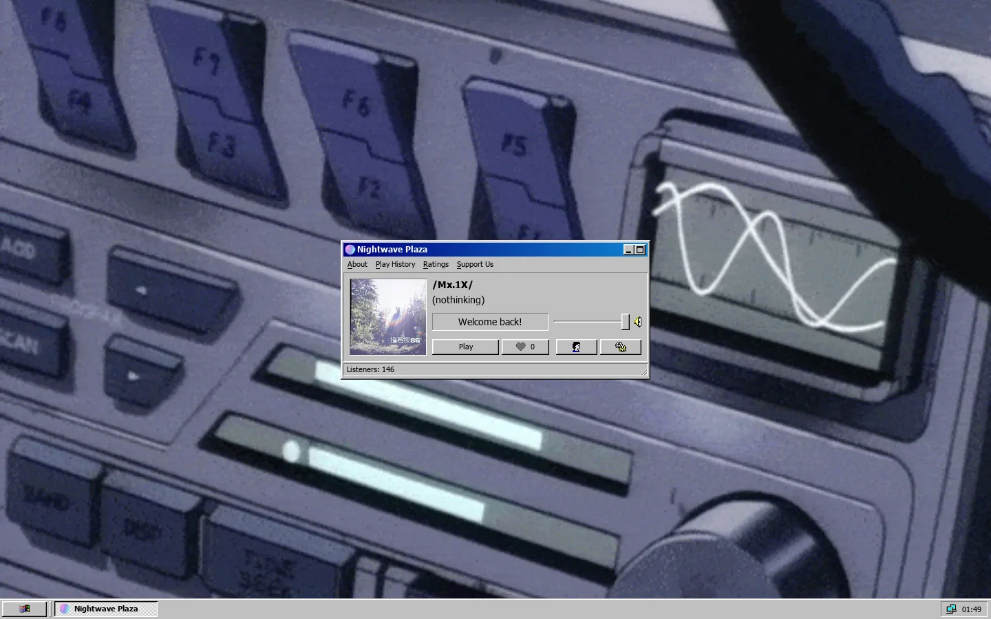Nightwave Plaza - Online Vaporwave Radio 首页截图