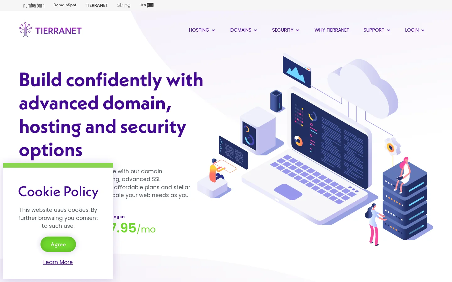 TierraNet 首页截图