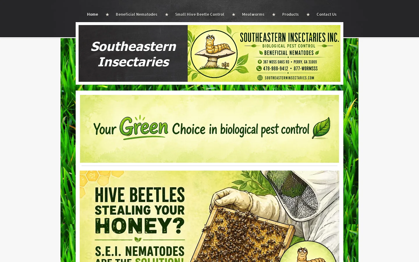 Southeastern Insectaries 首页截图
