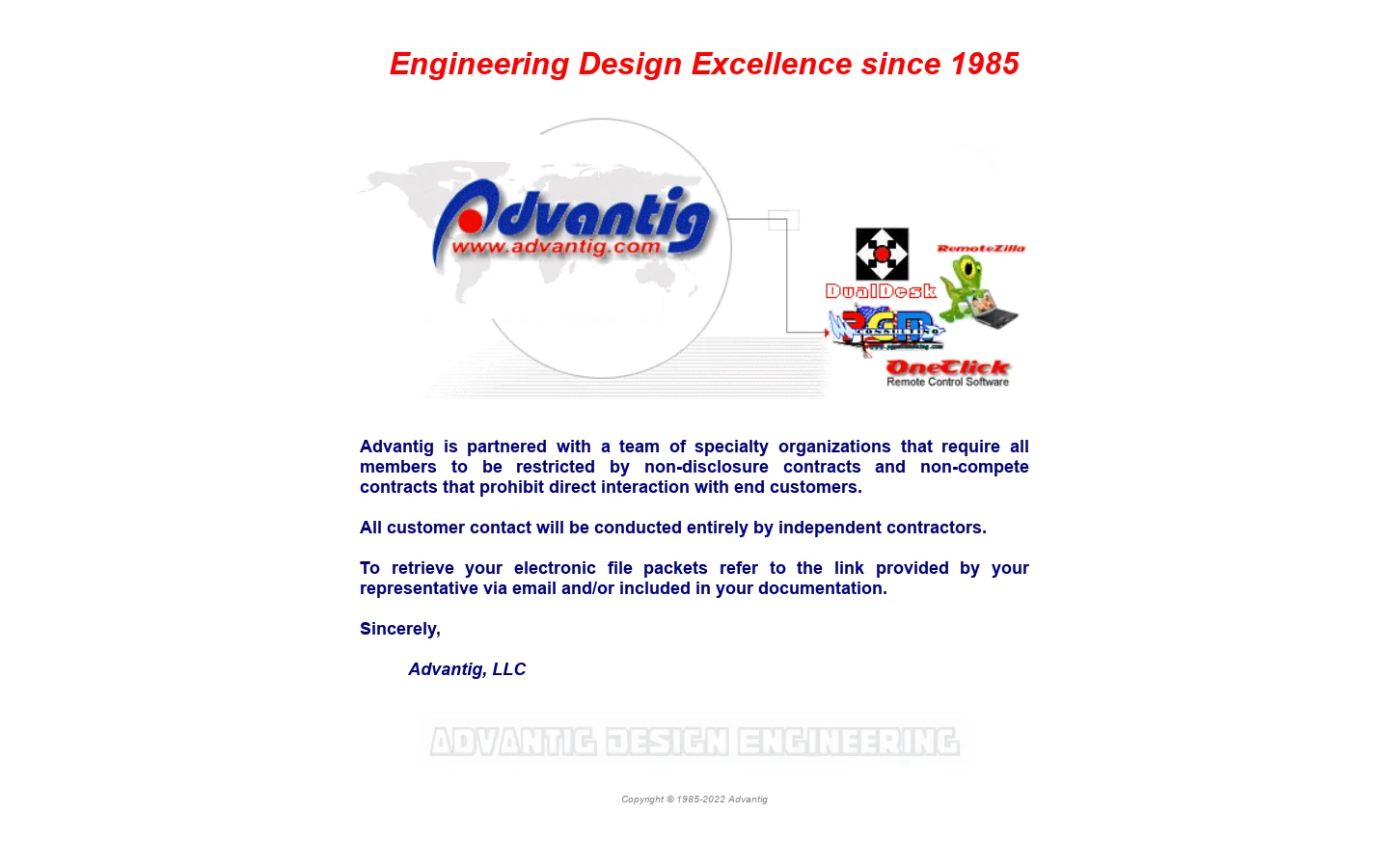 Advantig LLC 首页截图