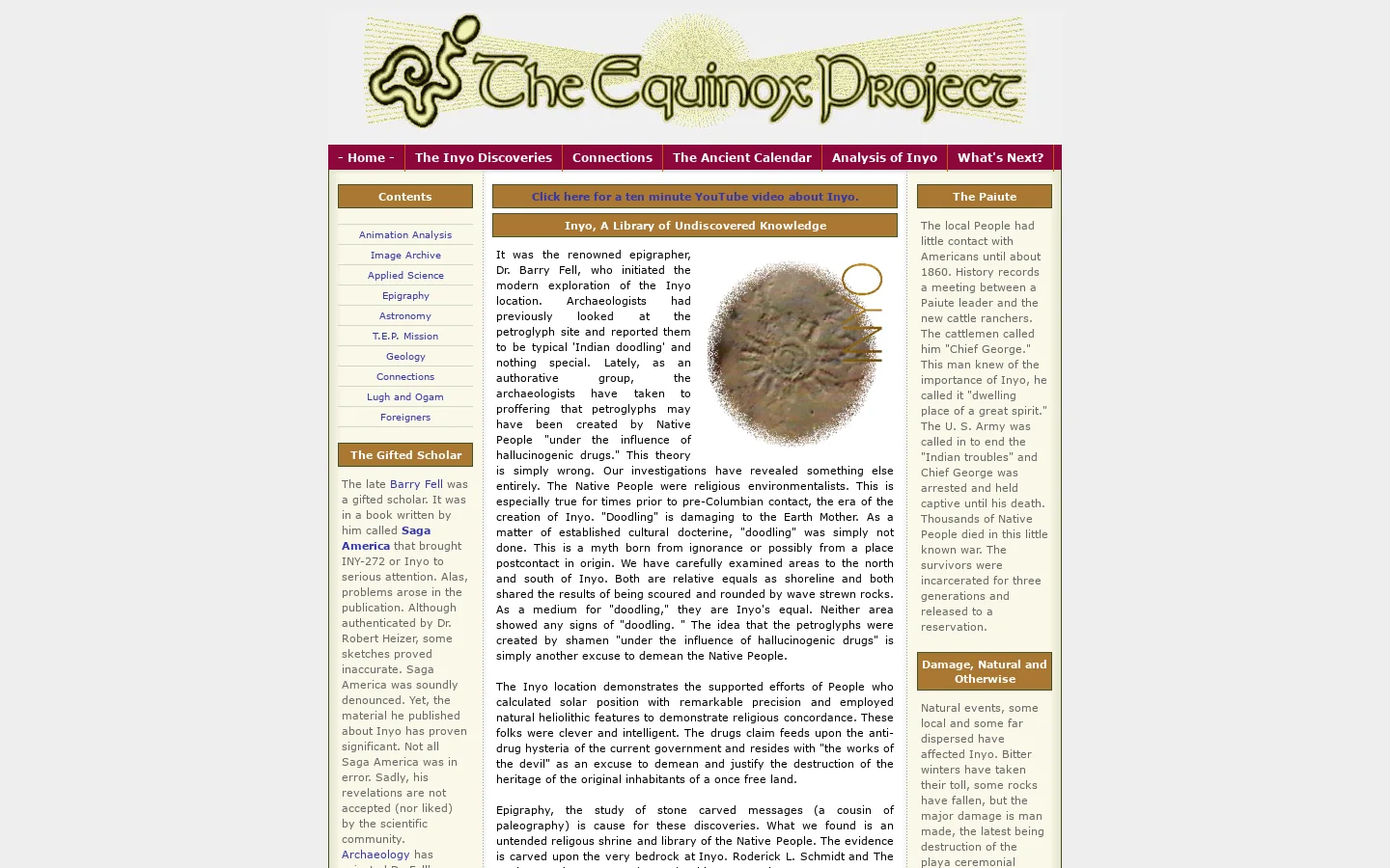 The Equinox Project 首页截图