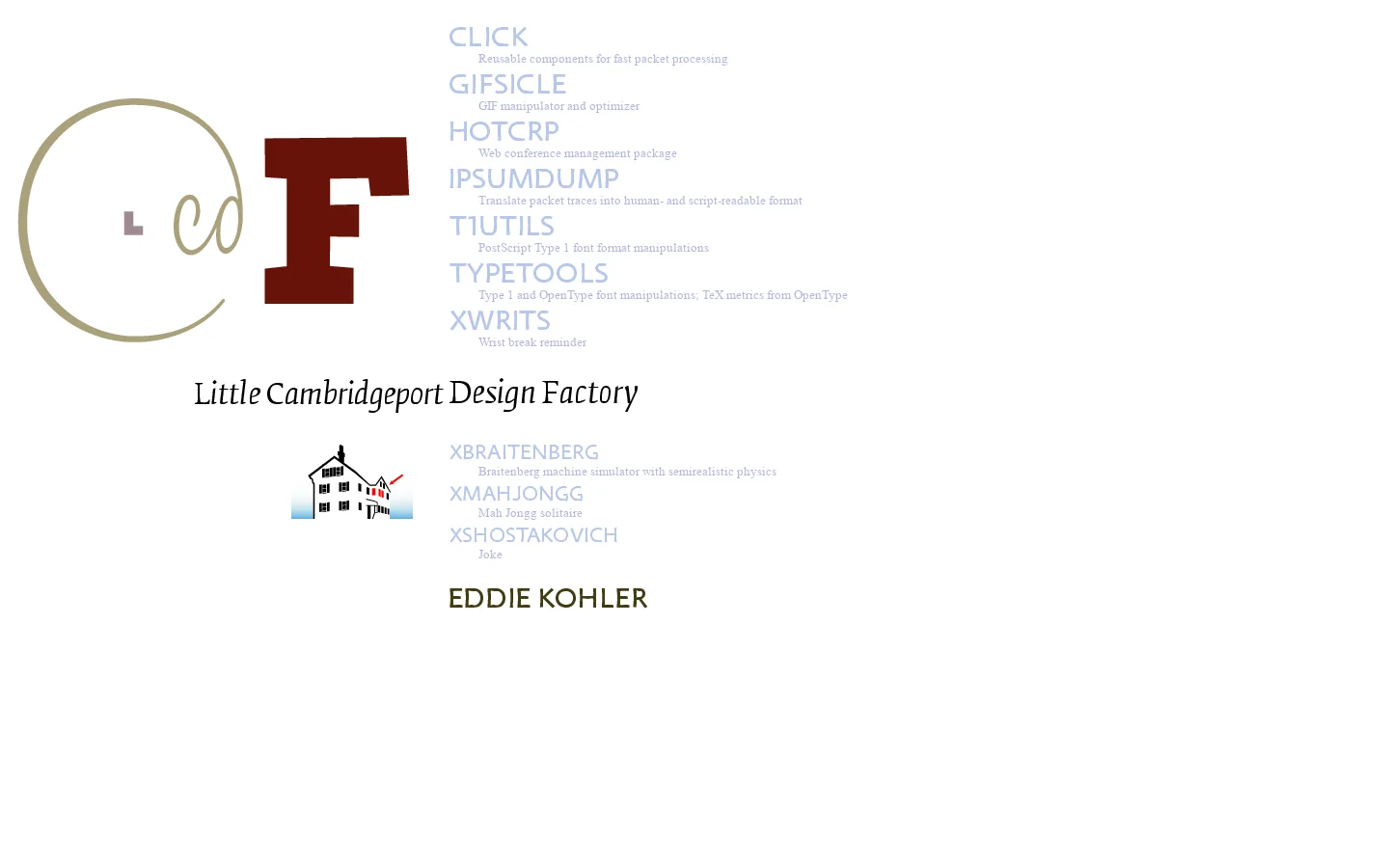 Little Cambridgeport Design Factory 首页截图