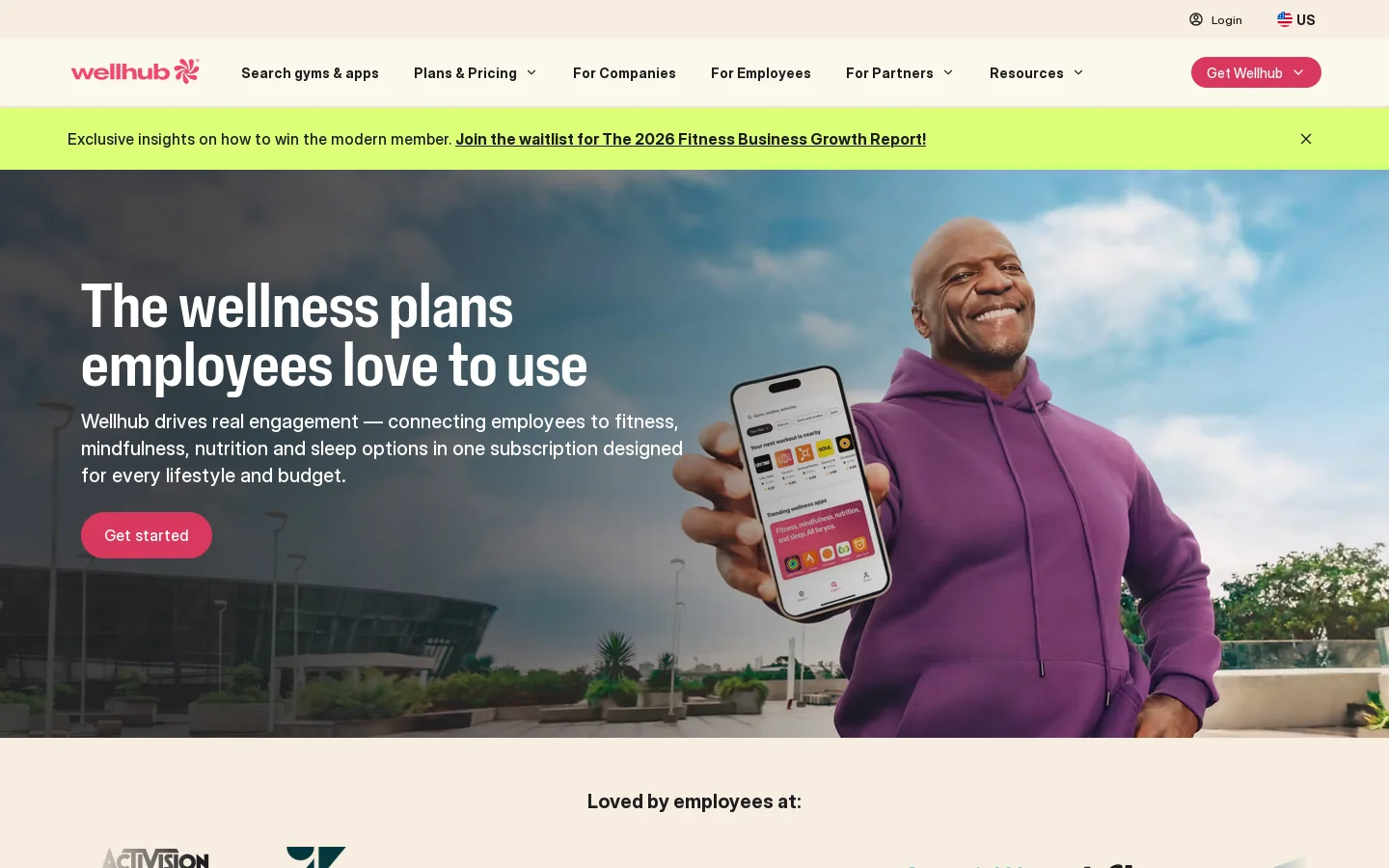 Wellhub 首页截图