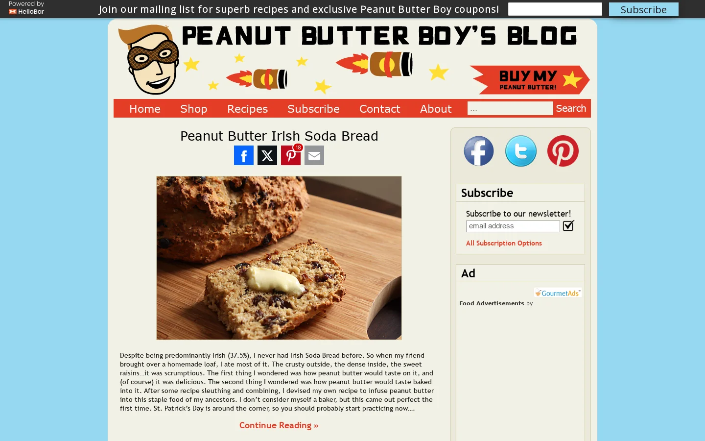 The Peanut Butter Boy 首页截图
