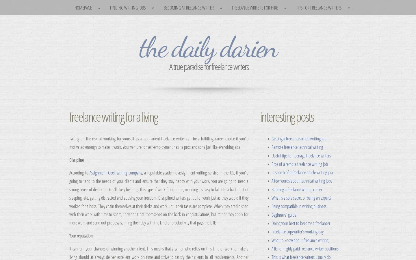All About Freelance Writing Jobs: Tips, Tricks, Secrets 首页截图