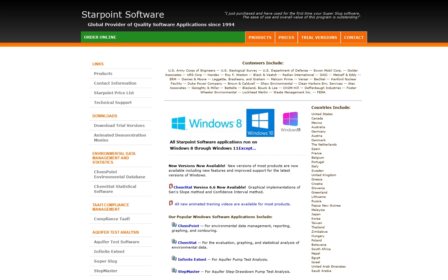 Starpoint Software Inc. 首页截图