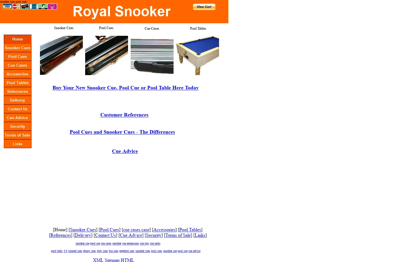 Snooker Cues | Pool Cue | Snooker Cue | Pool Cues | Pool Tables | 首页截图