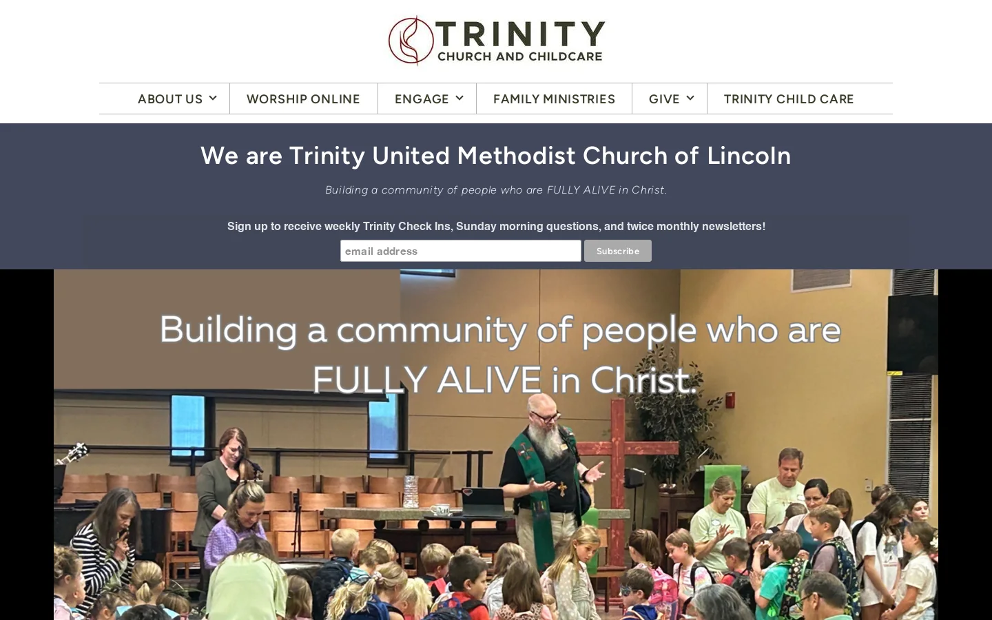 Trinity United Methodist Church | Home 首页截图