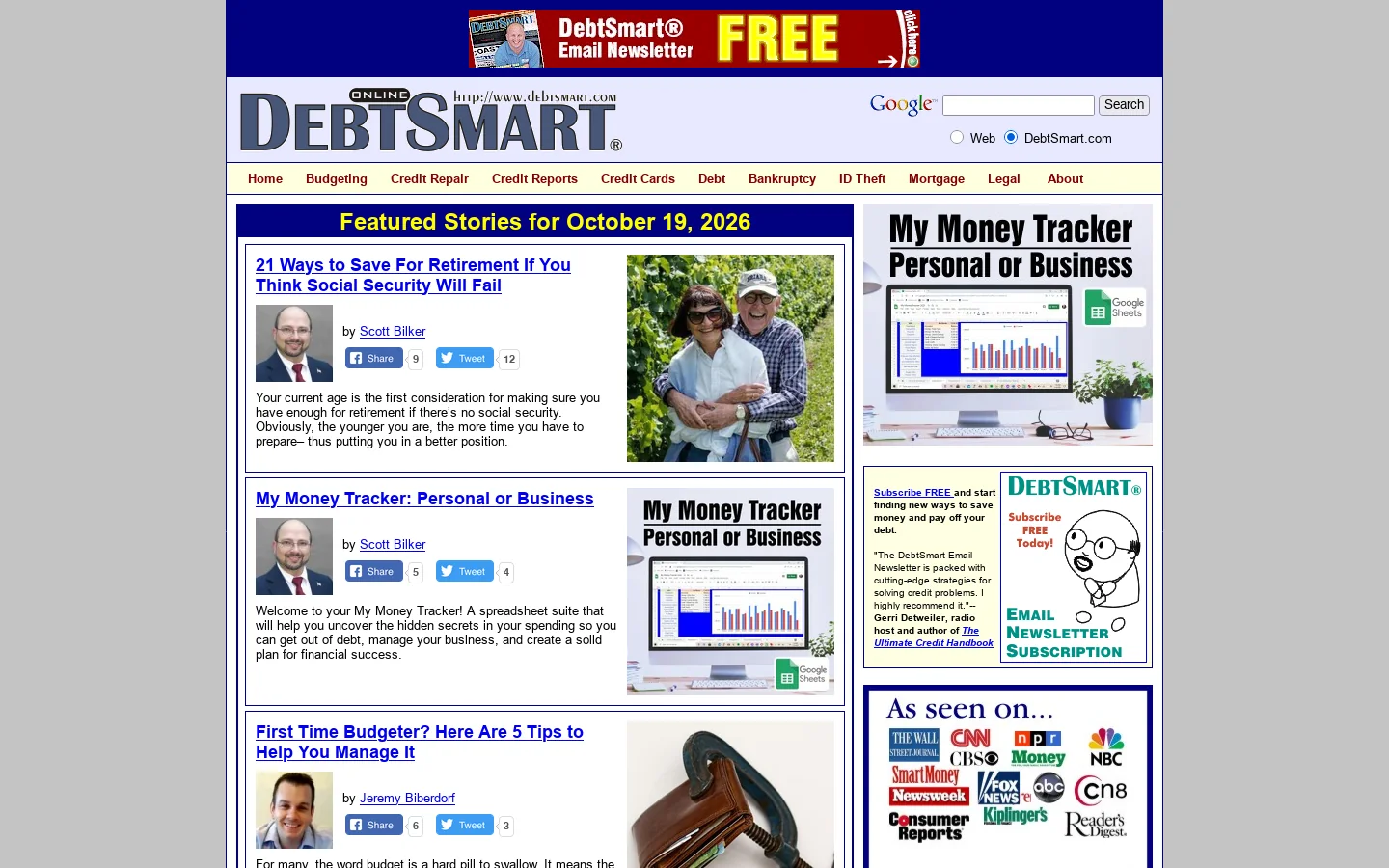 DebtSmart.com 首页截图