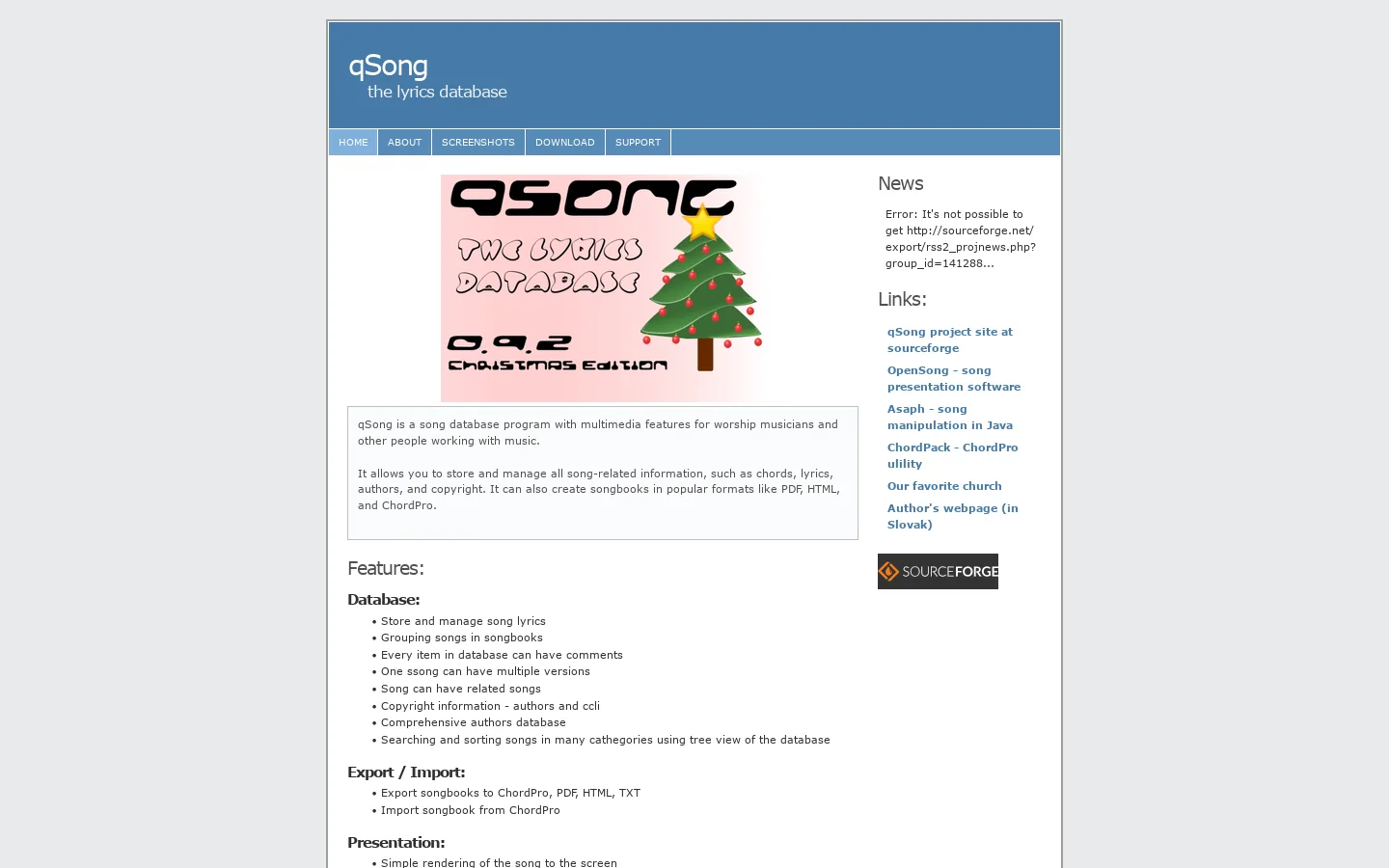 qSong 首页截图