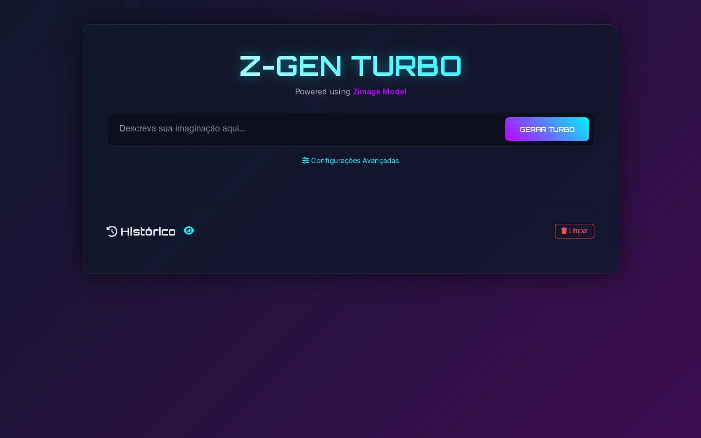 Z-GEN TURBO 首页截图