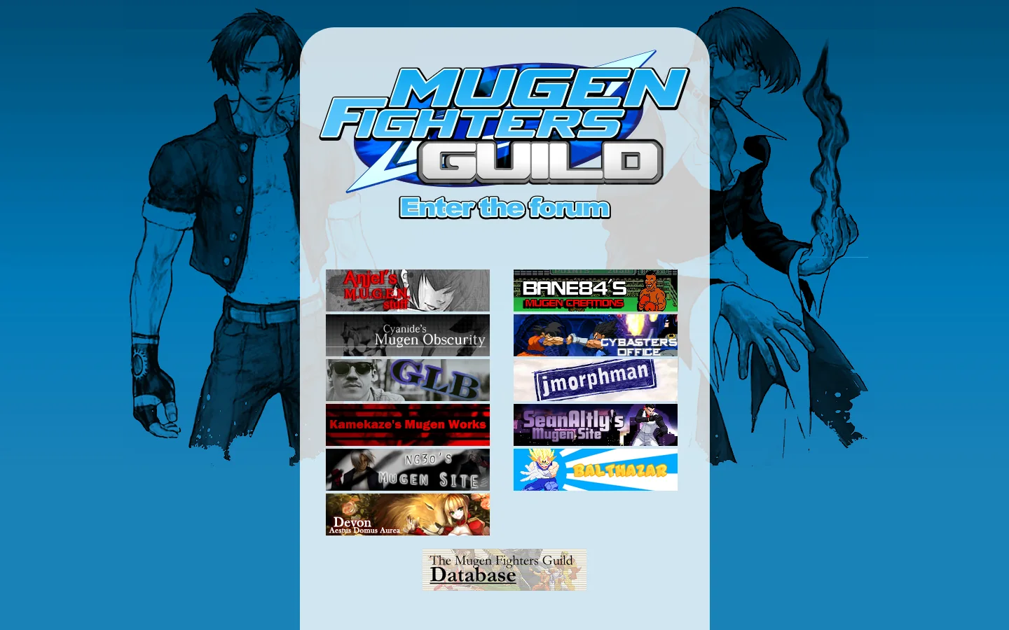 The Mugen Fighters Guild 首页截图