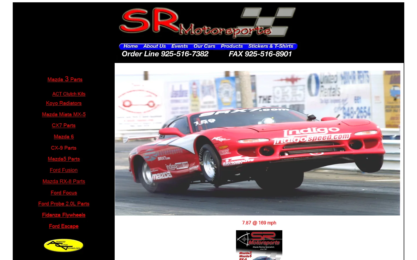 RX8 and RX7 Performance Parts Mazda, Mazda3, Mazda5, Mazda6, MX-5 Miata, RX-8, RX-7 Protege MP3 with Free Shipping and ACT Clutch Kits, . 首页截图