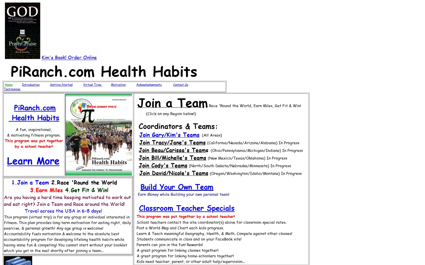 Pi Ranch Health Habits, Pi Ranch, Piranch, Pi Ranch.com 首页截图