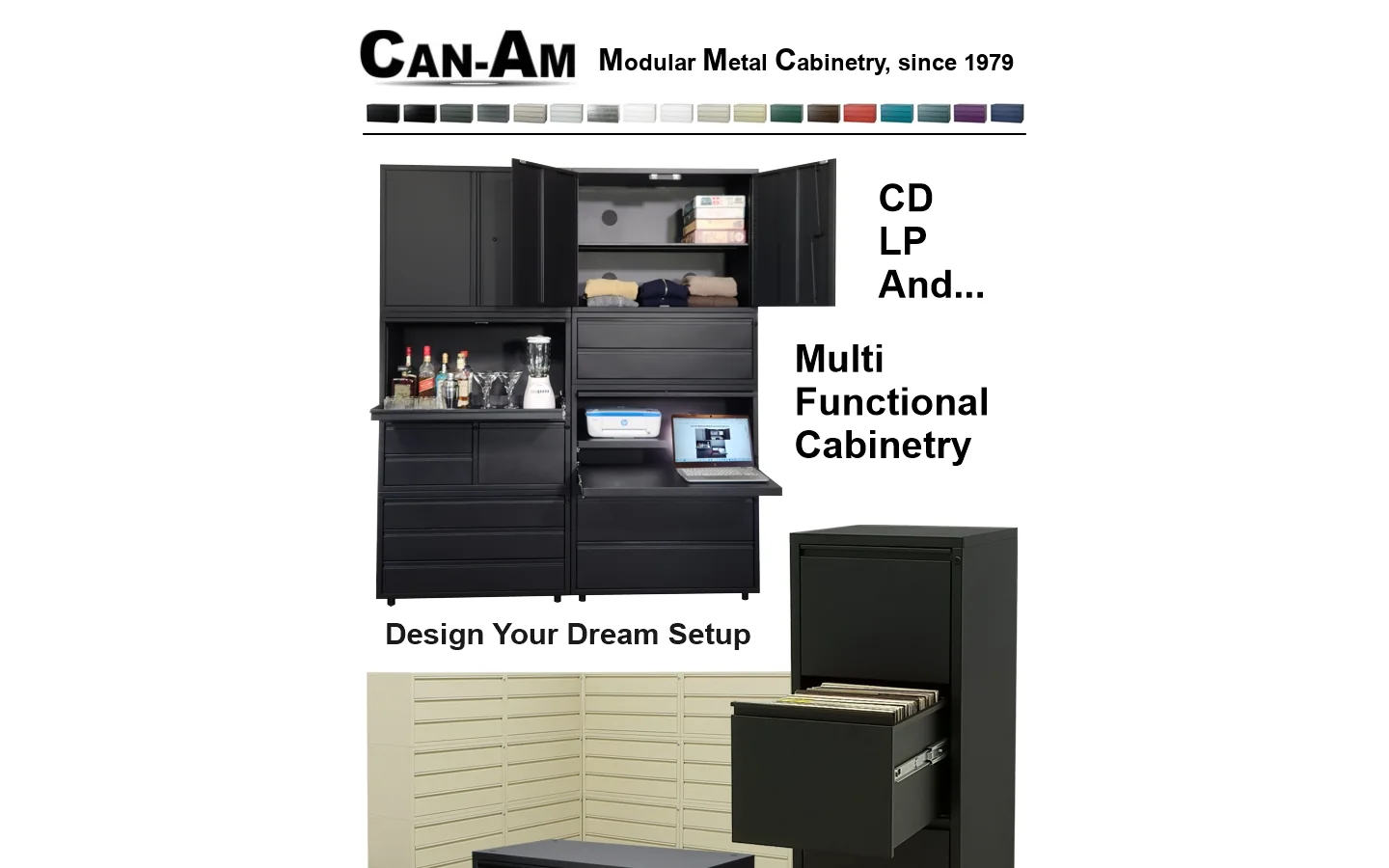 Can-Am CD Storage Cabinets, DVD Storage Cabinets, File Cabinets, AV Electronics Cabinets, Stereo Cabinets, TV Stands, Metal Cabinets and Home Theater Furniture for CD DVD VHS Storage 首页截图