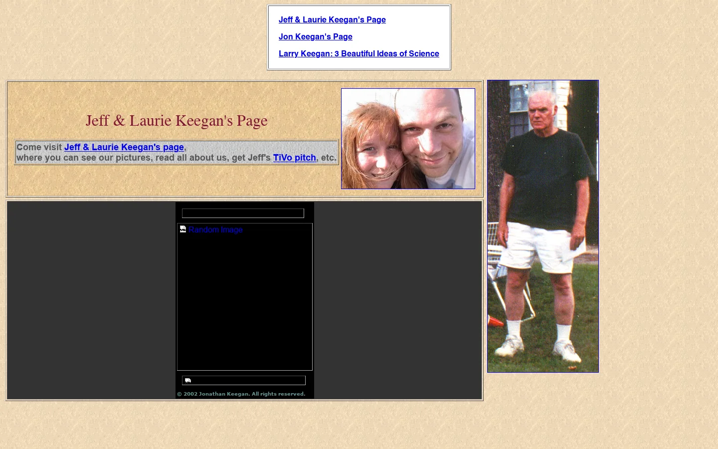 The Keegans' Home Pages 首页截图