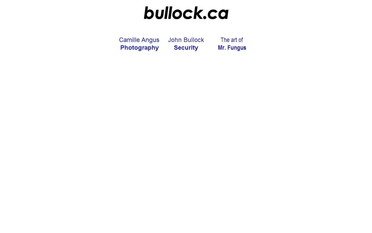Bullock.ca home page 首页截图