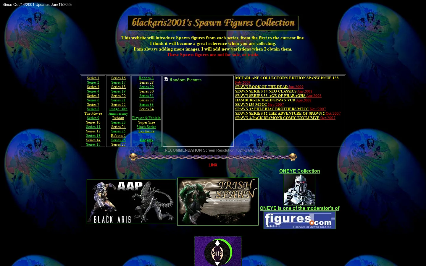 blackaris2001's Spawn Figures Collection 首页截图