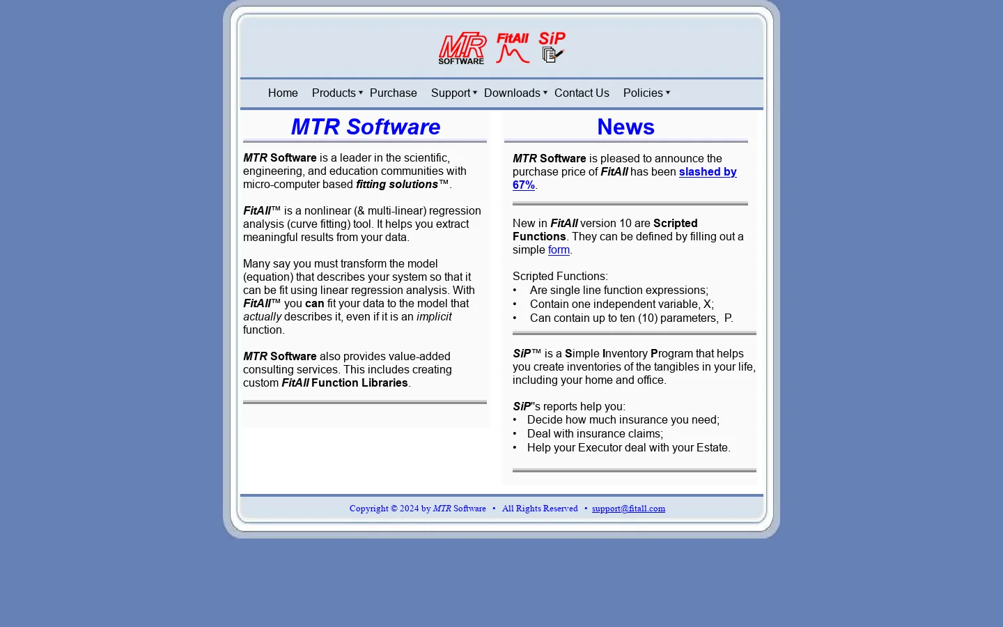 MTR Software Home 首页截图