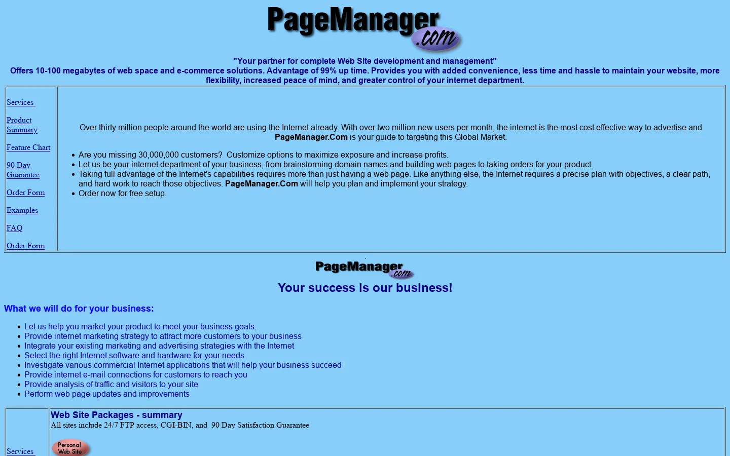 PageManager.Com your partner 首页截图