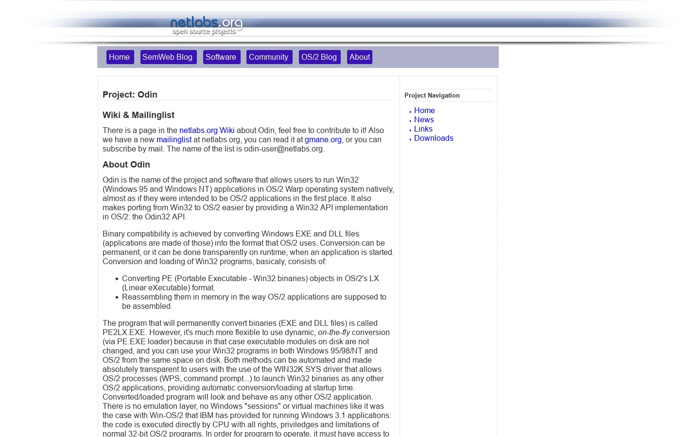 netlabs.org - Homepage 首页截图