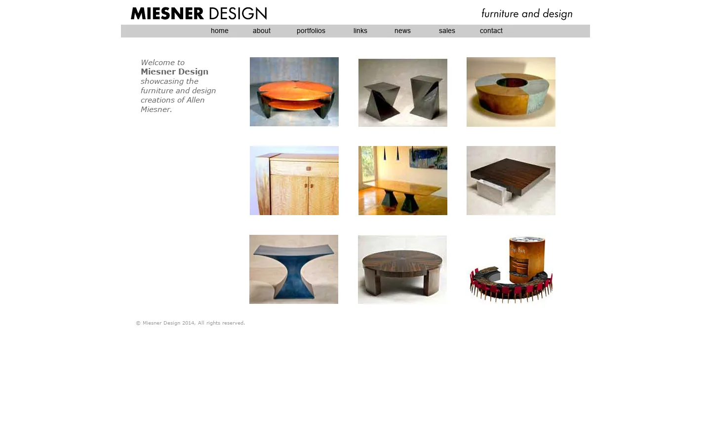 Miesner Design 首页截图