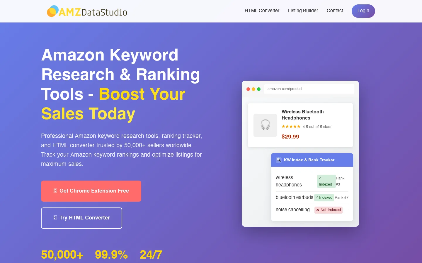 AMZDataStudio 首页截图