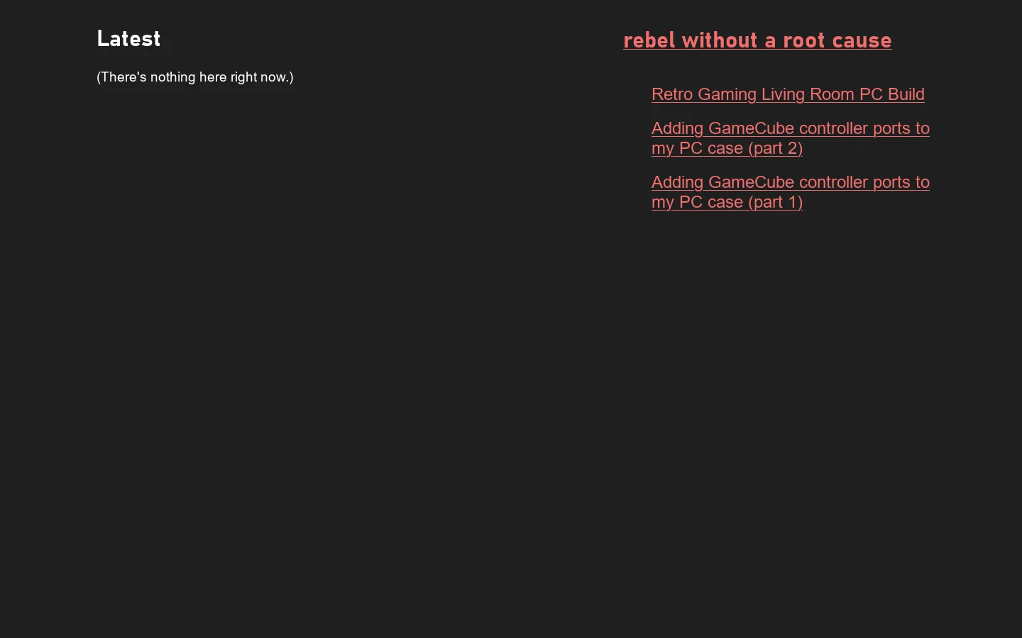rebel without a root cause 首页截图