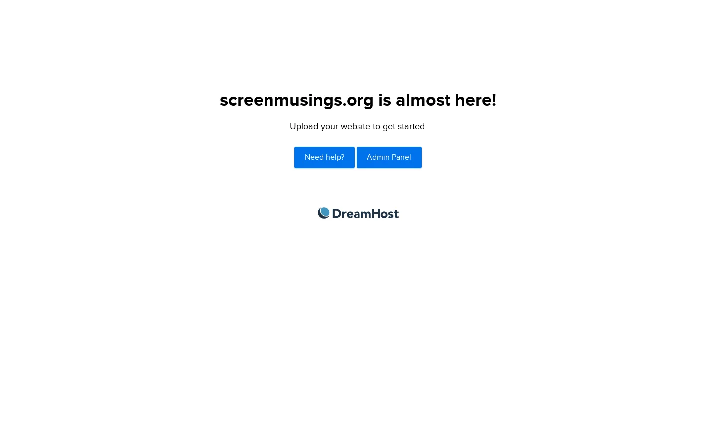 screenmusings.org is almost here! 首页截图