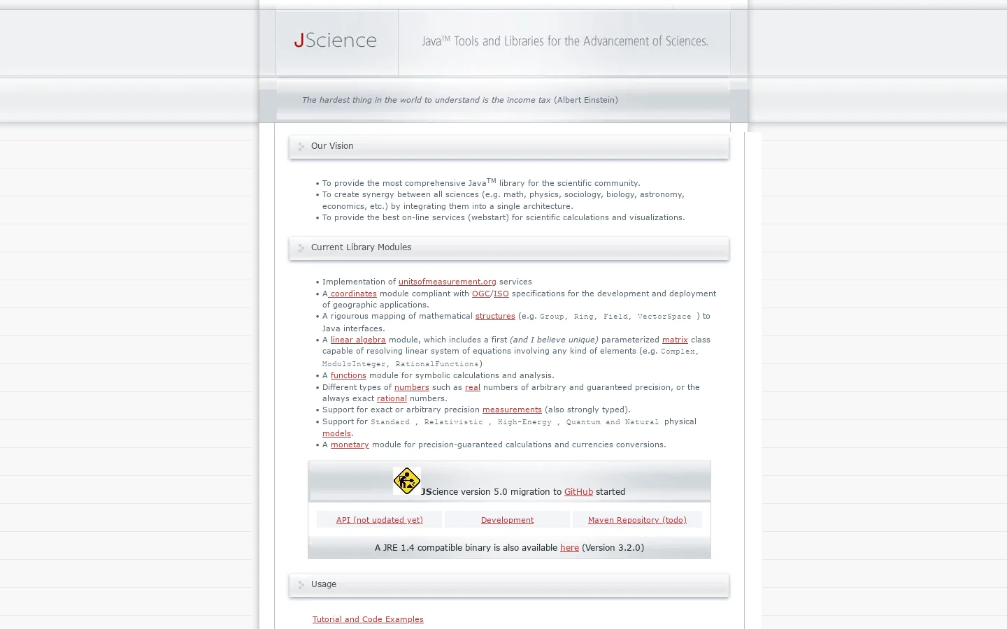 JScience 首页截图
