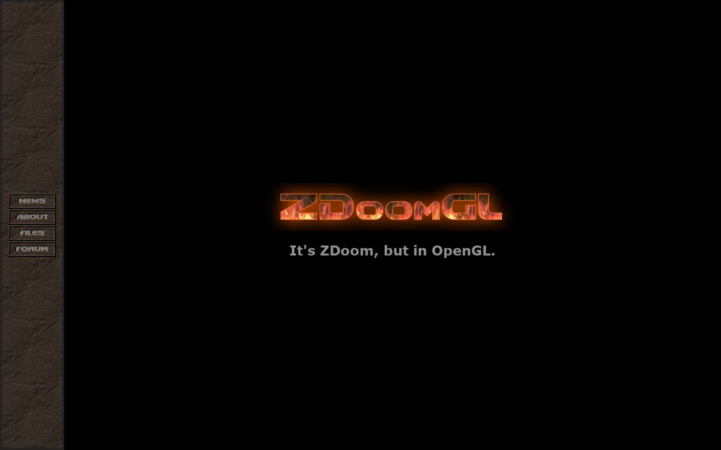 ZDoomGL 首页截图