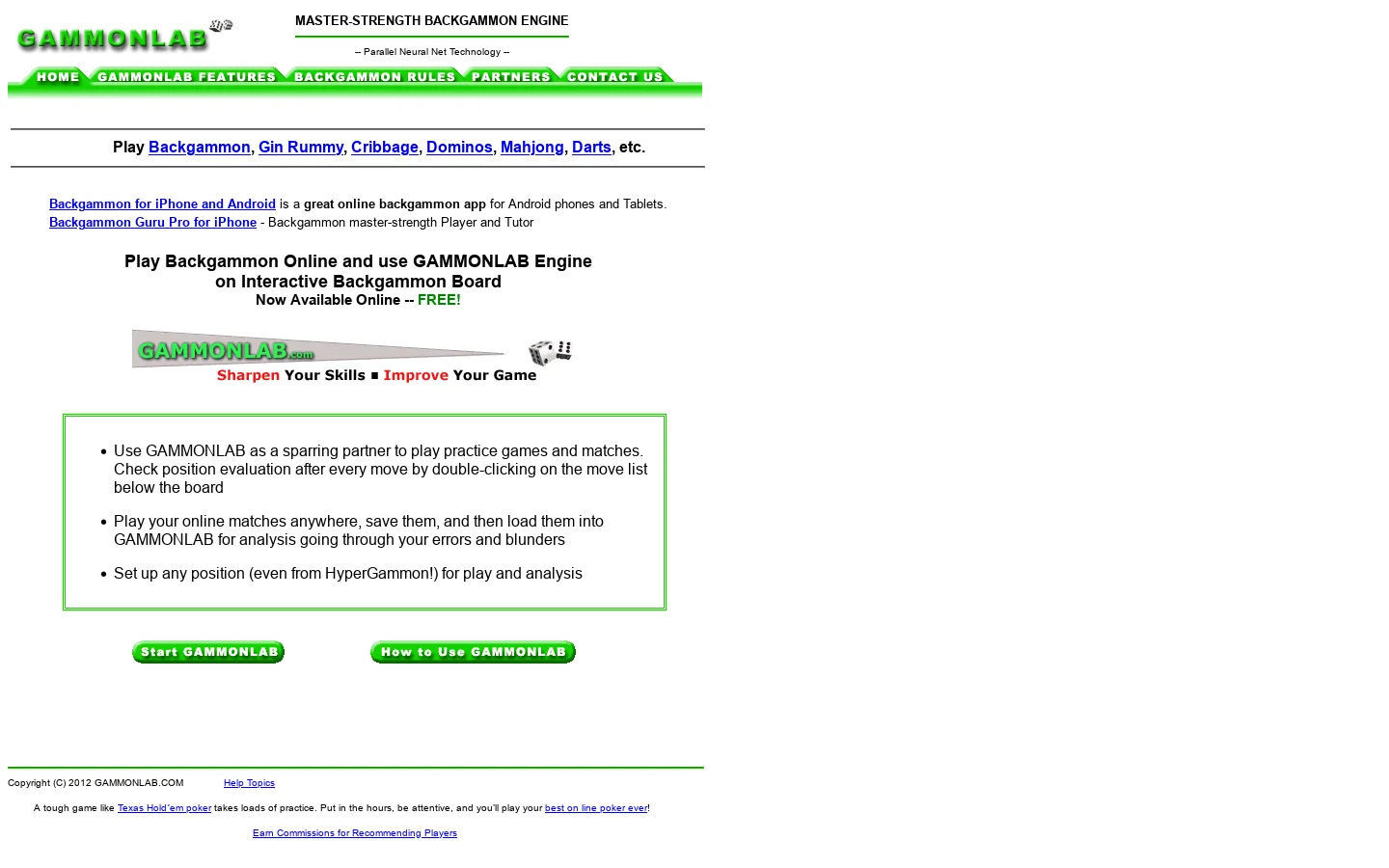 Play Backgammon, Play Cribbage, Play Gin Rummy, Play Dominoes 首页截图