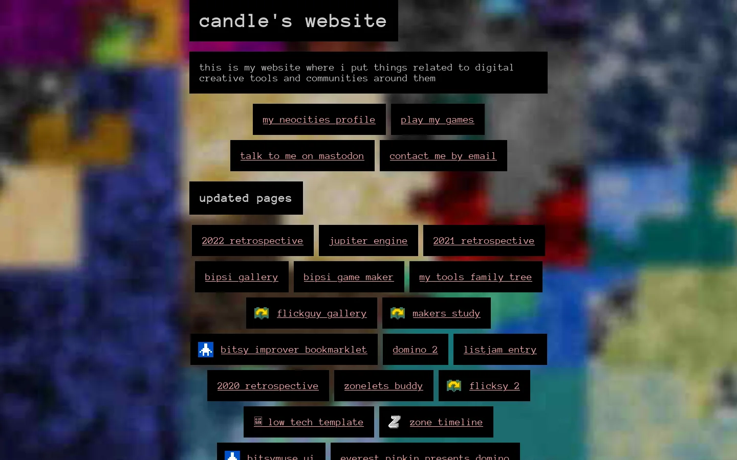 candle's website 首页截图