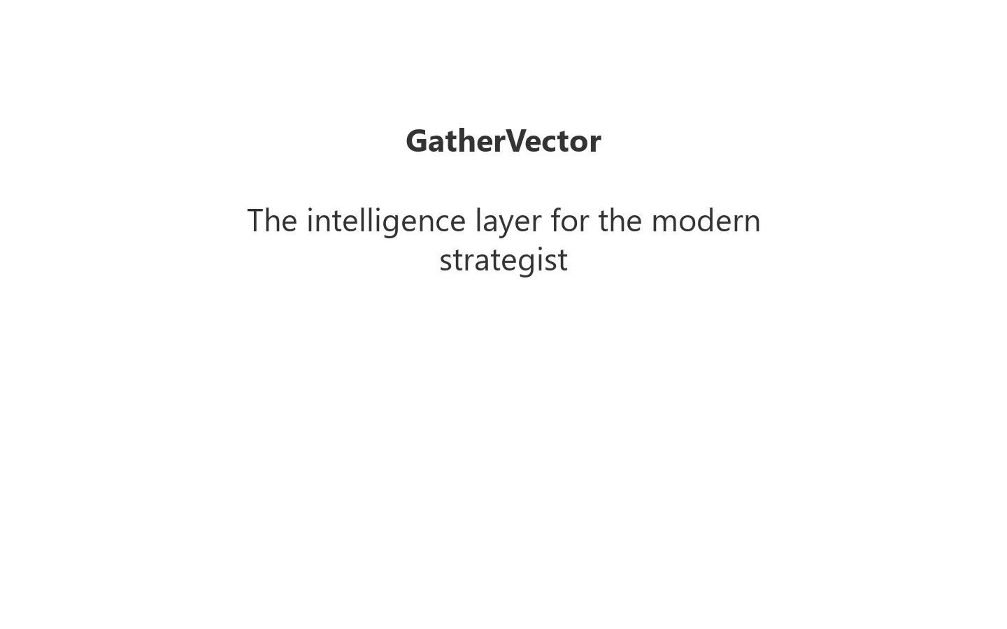 GatherVector 首页截图