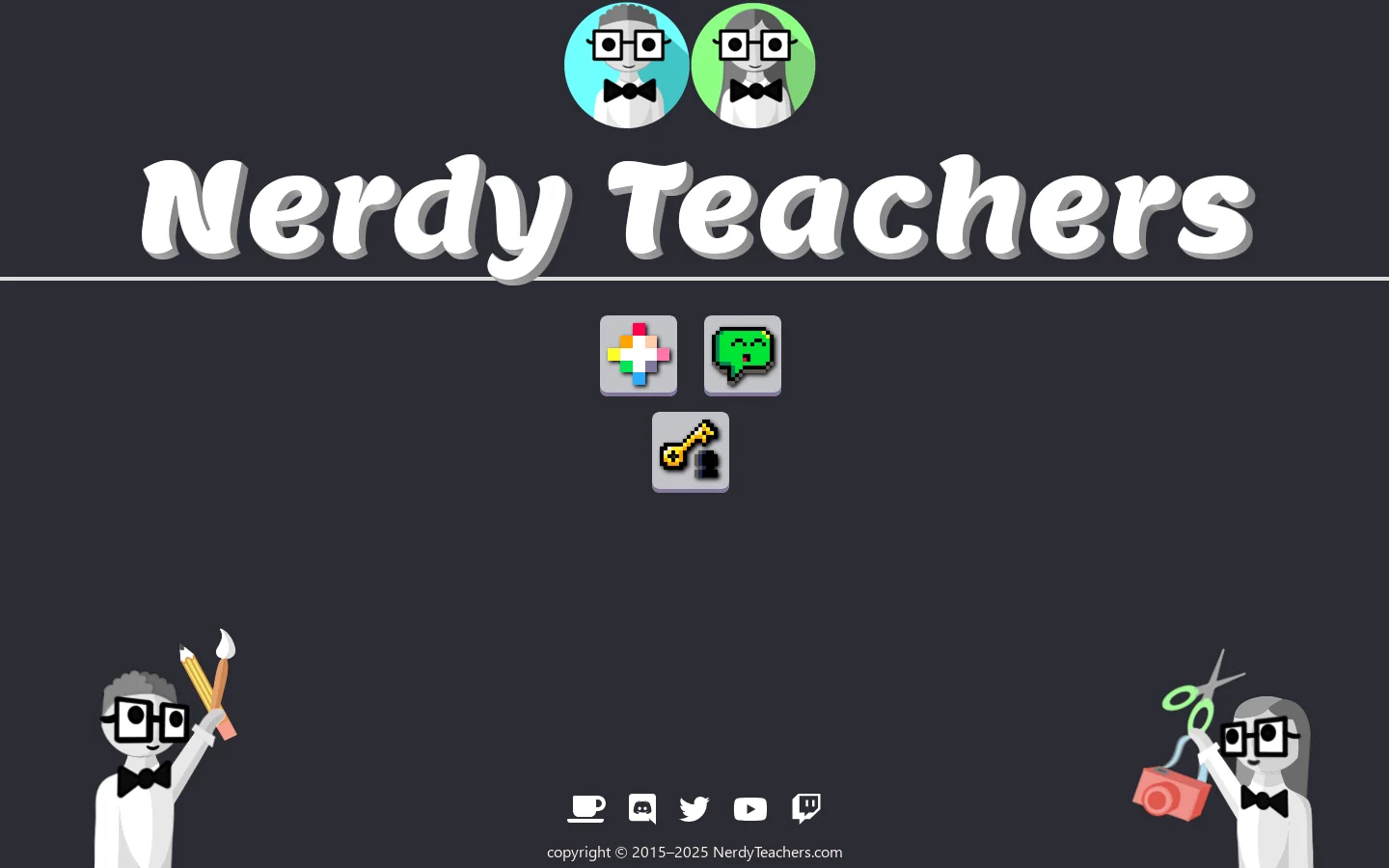 Nerdy Teachers 首页截图
