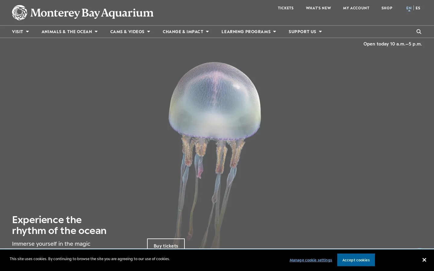 montereybayaquarium.org 首页截图