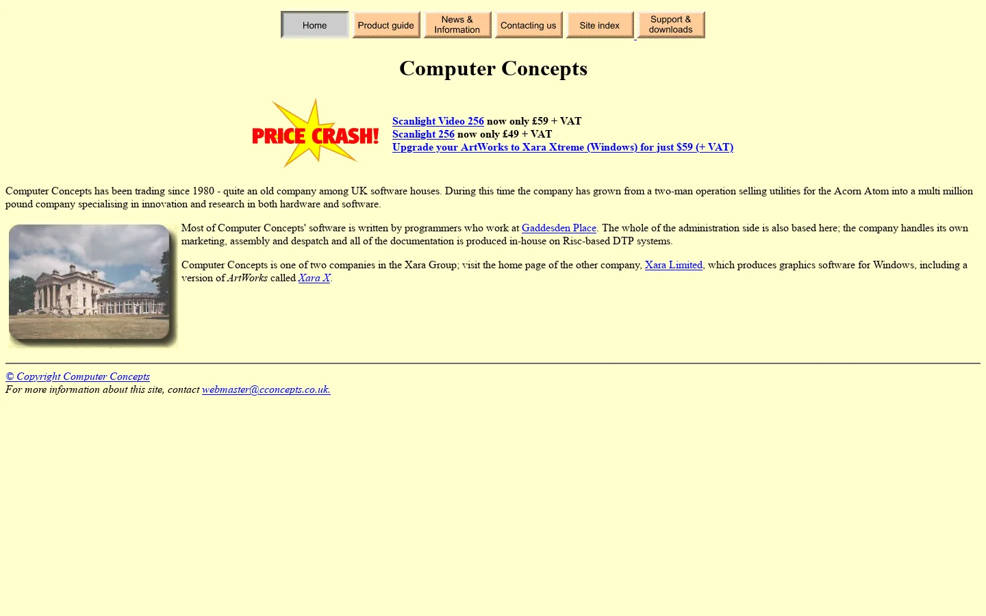 Computer Concepts home page 首页截图