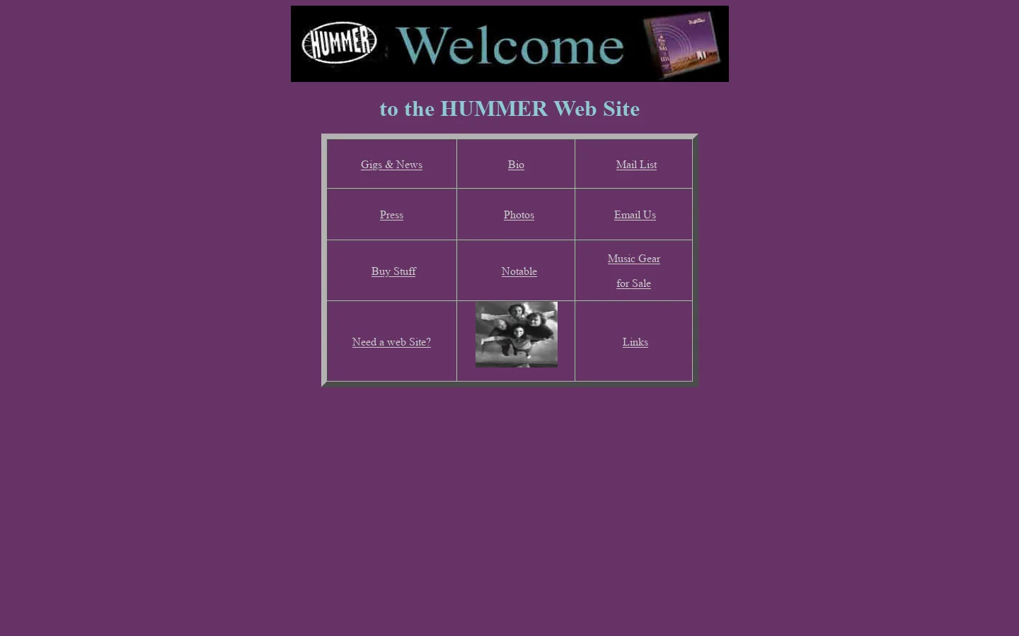 index.html:official Website of Hummer the rock band/ Accurate recording artist 首页截图