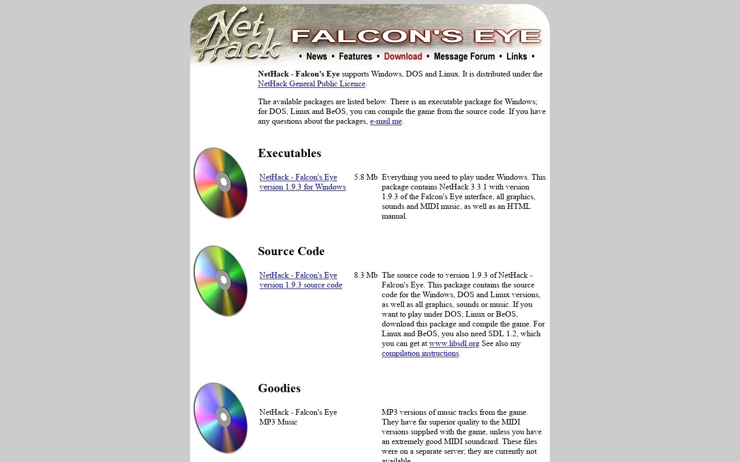 Falcon's Eye 首页截图
